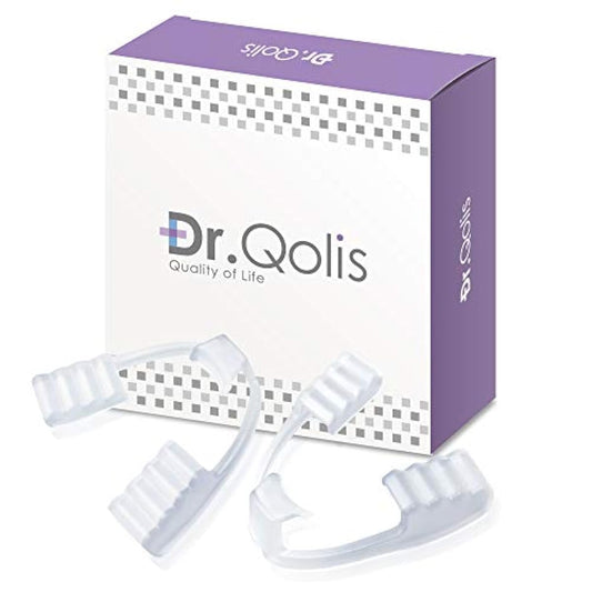 (Dr.Qolis)빠지지 않는 마우스 피스 2 개세트 형잡기 불요 전용 케이스 포함 와 나이트 가이드 수면용