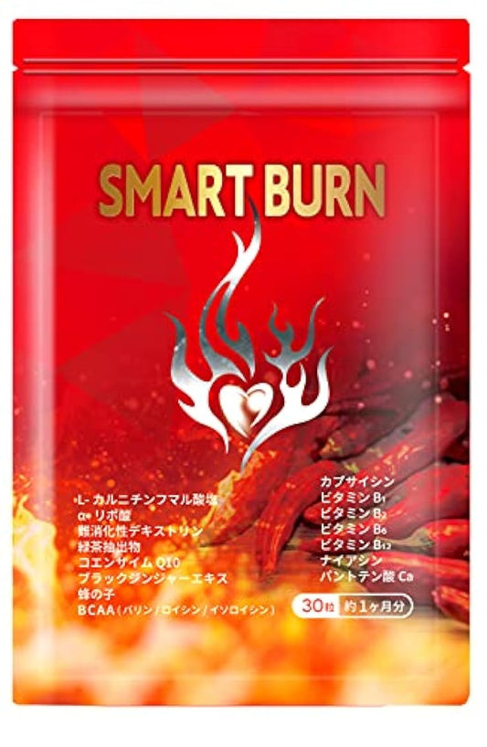 SMART BURN L-카르니틴알파리포산 BCAA 코엔자임Q10 비타민BI B1 B2 B6 고추 엑기스 벌의 새끼 녹차 카데킨 블랙 진저 엑기스