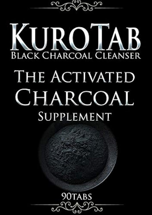 (3 포)KUROTAB 3개월분 charcoal구렌즈 탄다이어트 서플리(supplement) 죽탄적송탄 활성탄 다시마차 22종/405억개의 유산균 75종의 식물 효소 배합 크로 탭 Activated Charcoal Supplement (3)