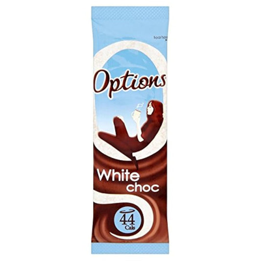 옵션 화이트 초콜릿의 소대11G의 (x 4) - Options White Chocolate Sachet 11g (Pack of 4) -