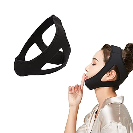 RICISUNG 코고는 소리 방지 상품 턱 서포터 턱 고정 서포터 수면용 천성 턱 서포터 코고는 소리 개선 코고는 소리 방지 프리 사이즈
