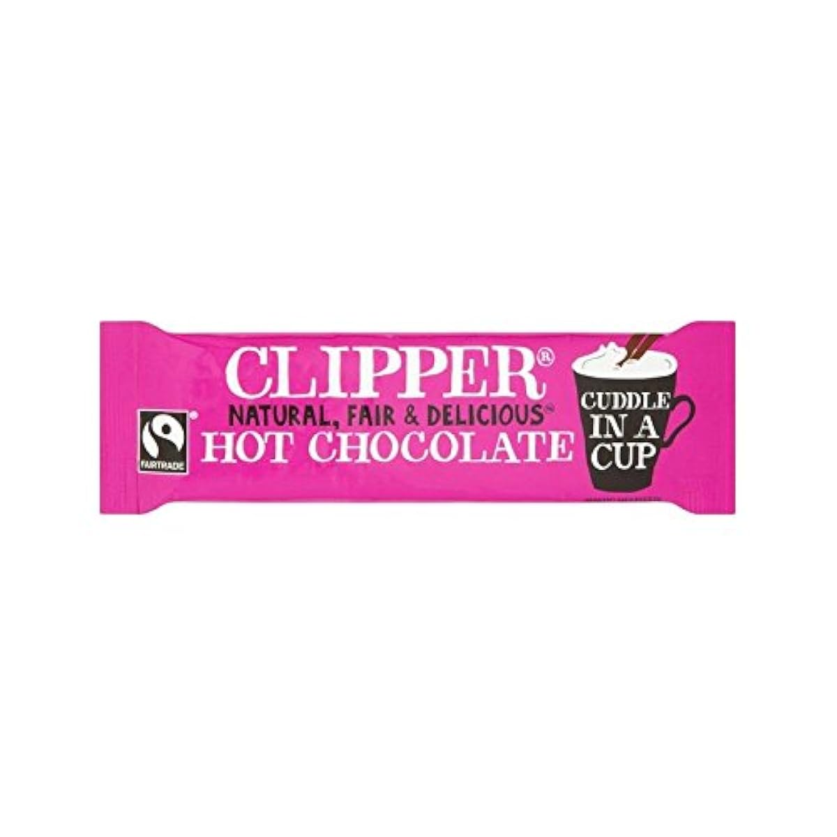 페어 트레이드 인스턴트 핫 초콜릿의 대의 28그램 (Clipper) (x 4) - Clipper Fairtrade Instant Hot Chocolate Sachets 28g (Pack of 4)-