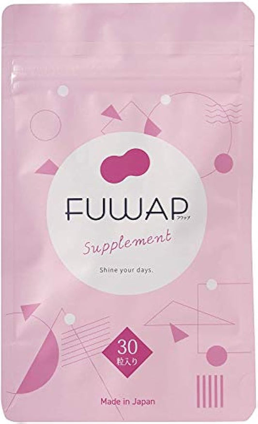 FUWAP 후왓푸 미용 바디 케어 서플리(supplement) 여자력 케어 안쪽에서 이상의 몸에.(30알/월)1봉지