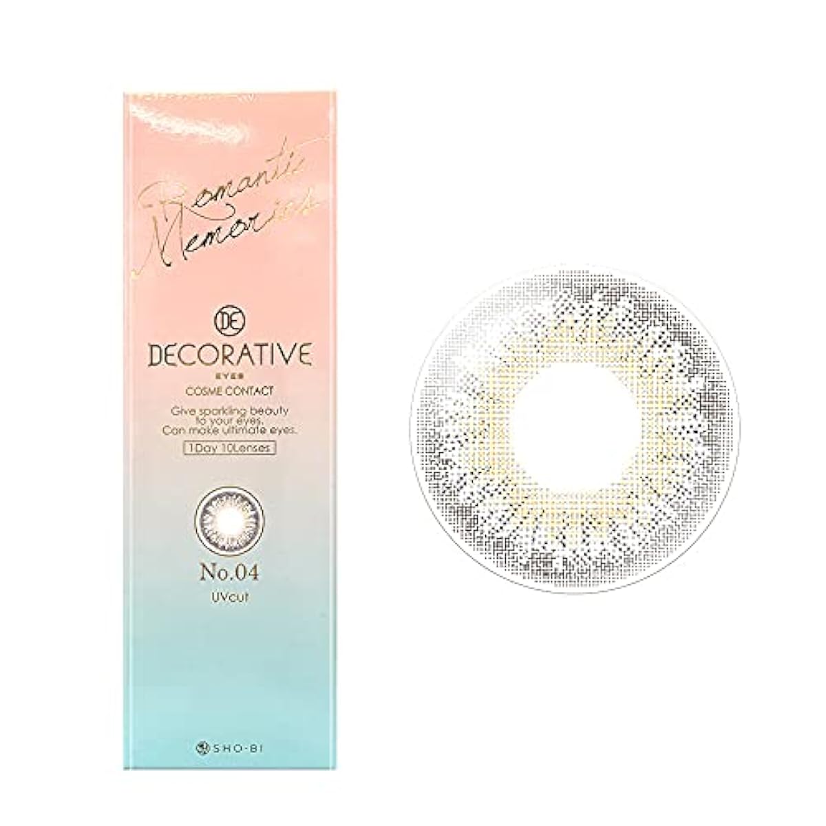lt;코스메틱 콘택트 gt; 테코러티브(장식이 많은) 아이즈(eyes) 원 데이 UV amp;모이스트 10매입 (04-로맨틱 메모리의) ±0.00