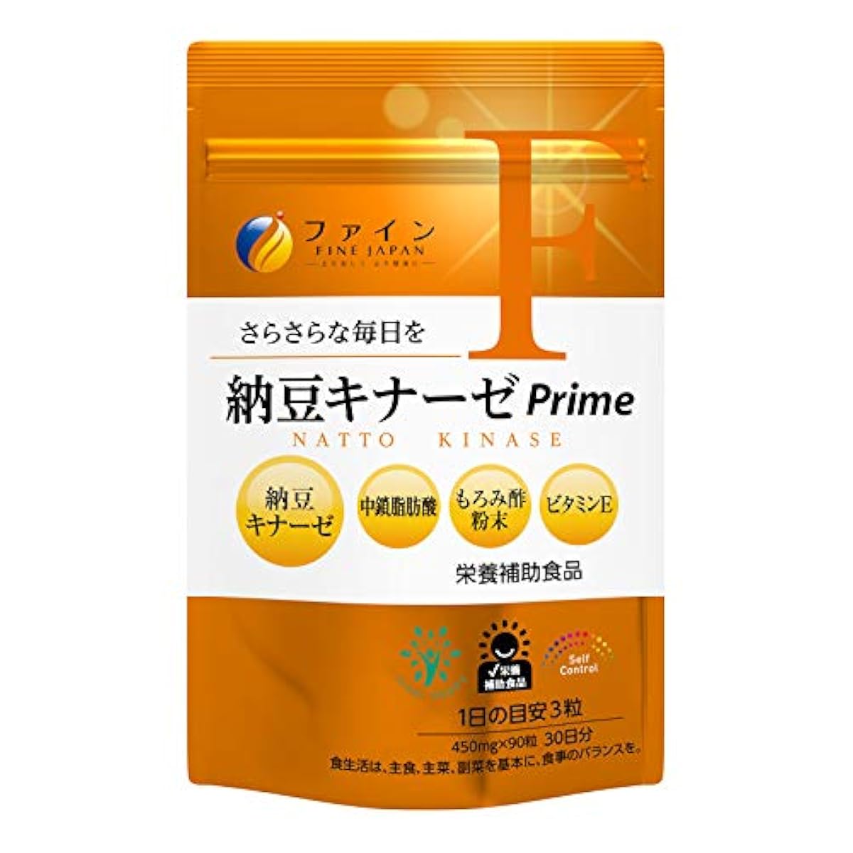 파인 낫또 키나―제Prime 국내 생산 450mg×90알 30일분