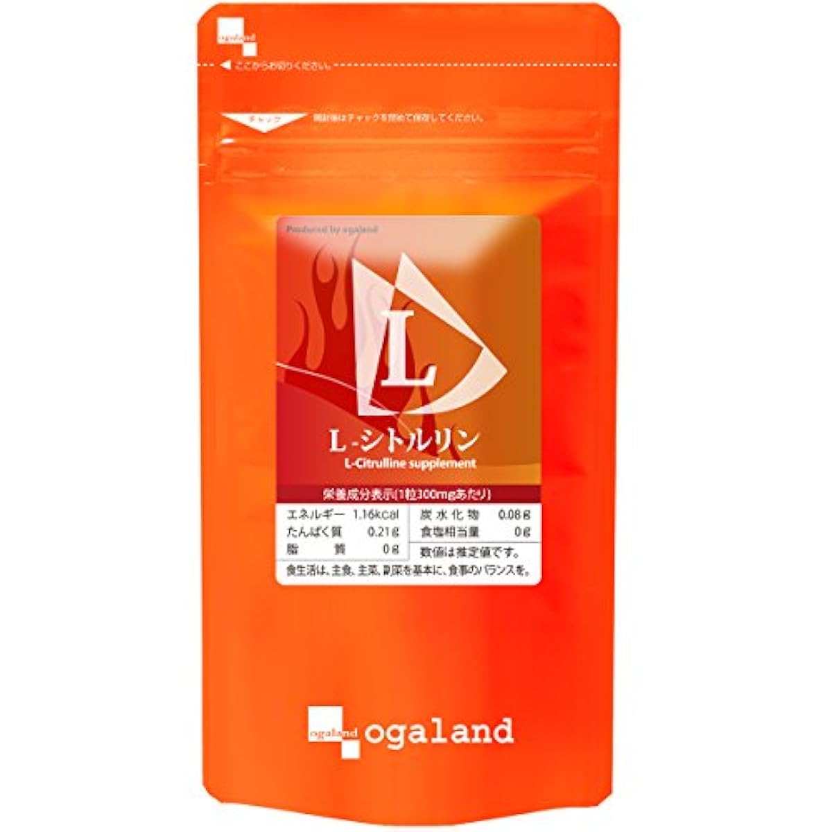 O 갈 라도(ogaland) L-시토루린 (270알/약3개월분) 건강 서포트 성분 배합 (덱스트린/운동 서포트) 아미노산 건강 서포트 서플리먼트