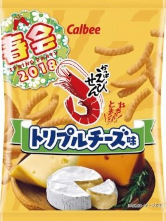(수량 한정)Calbee 갓파 새우깡 트리플 치즈 맛 65g×12 포-