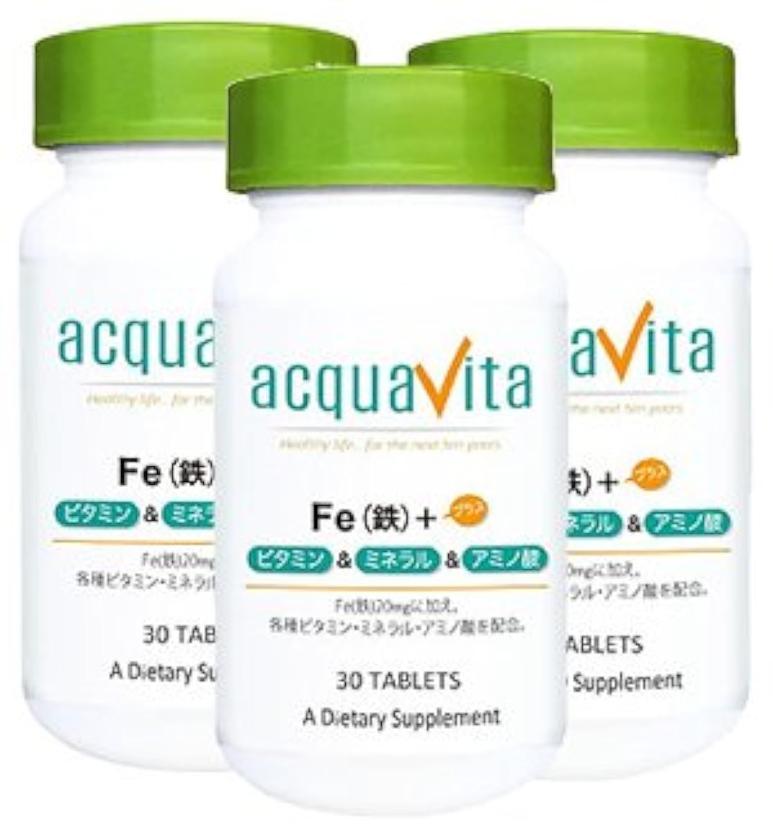 아쿠아 라비타 Fe(철)+비타민・미네랄・아미노산(아쿠아 B다・Acquavita)(3식분)- 아쿠아 라비타