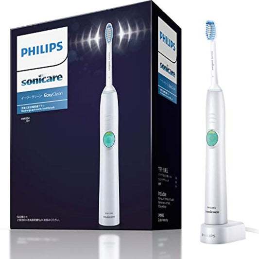 (Amazon.co.jp 한정)(2019년 모델)필립스 소닛 케어 이지 클린 전동 칫솔 화이트 sensitive 브러시 헤드 HX6554/07