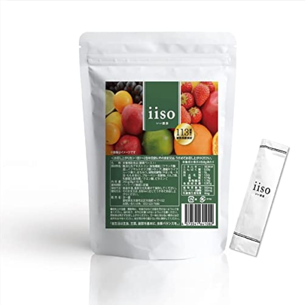 효소 Paste 대용량 1봉지8g 30일분분포 240g(8g×30봉지)iiso 좋은 효소 113종류의 식물 발효물 난소화 성덱스트린 유산균 올리고당장활