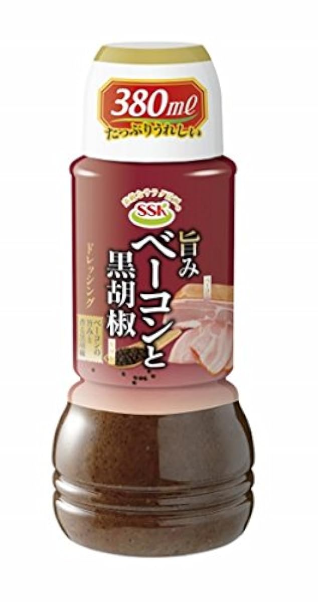 SSK 맛이 좋다는 느낌 베이컨과 흑후추 드레싱 380ml×2개-