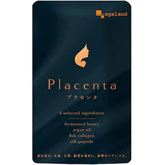 O 갈 라도(ogaland) 프라센타(태반) (90캡슐/약3개월분) 미용 서포트 서플리(supplement) (엘라스틴 펩티드/1 입근처 약54mg) 콜라겐 펩티드 아마인유