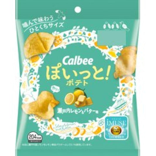 (판로 한정)Calbee # 있과! 세토우치 레몬 amp;버터 맛 40g×12개-