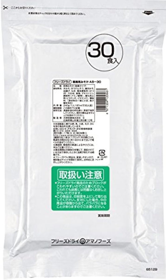 Amano foods 프리즈드라이(freezed dry) 업무용 된장국(시금치) AS-30 30식×1대입-