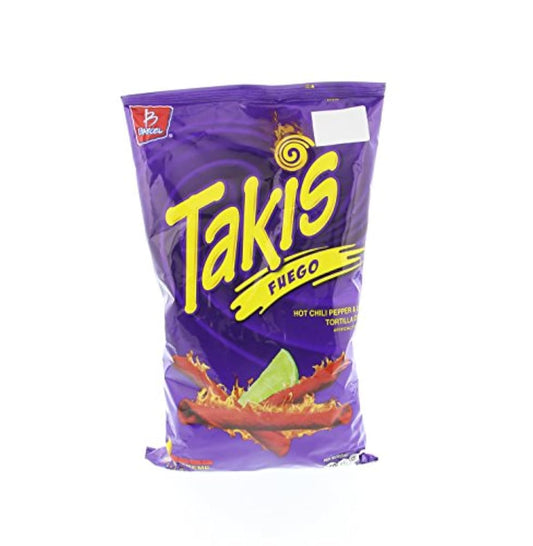Takis Tortilla Chips Hot Chili Pepper and Lime 9.9 Oz -