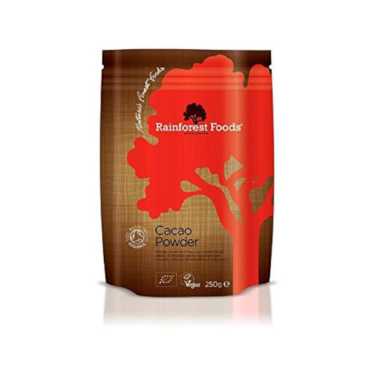 (Rainforest Foods (열대우림의 식품)) 유기농 페루 카 파우더250그램 (x2) - Rainforest Foods Organic Peruvian Cacao Powder 250g (Pack of 2) -