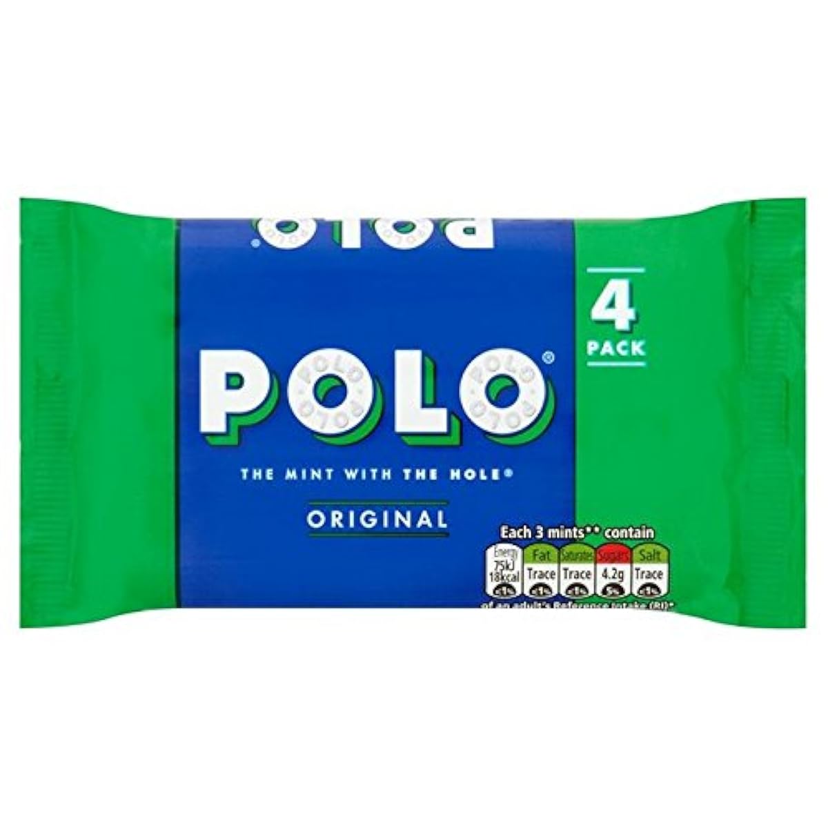 (Polo (폴로)) 튜브 오리지날 민트4팩136그램 (x2) - Polo Tube Original Mints 4 Pack 136g (Pack of 2) -
