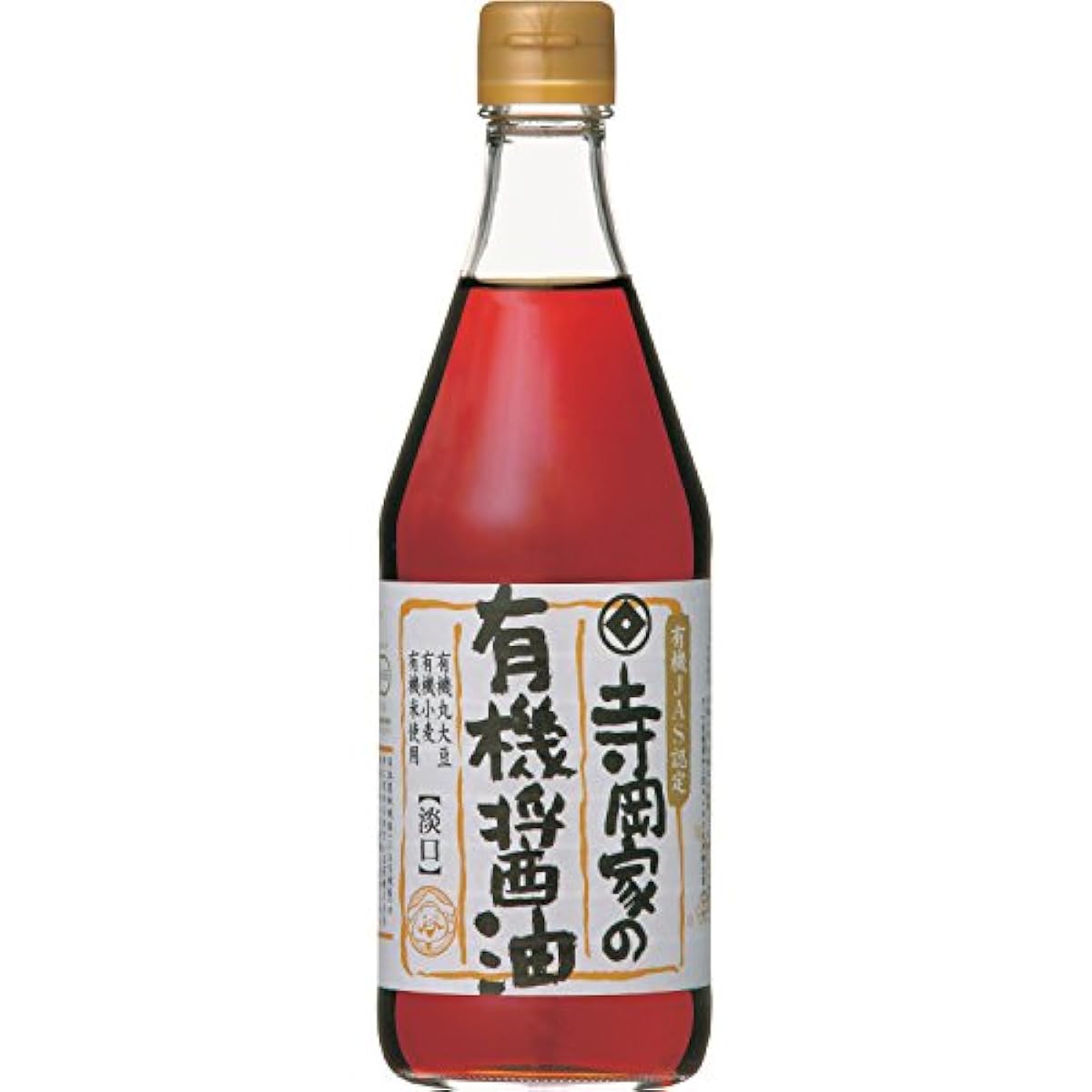 데라오카 유기농 양조 데라오카가의 유기농 간장 아와구치 500ml-