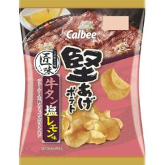 (기간 한정)Calbee 카타아게 포테이토장 맛 규탄(소혀)염 레몬 맛 73g×12 포-