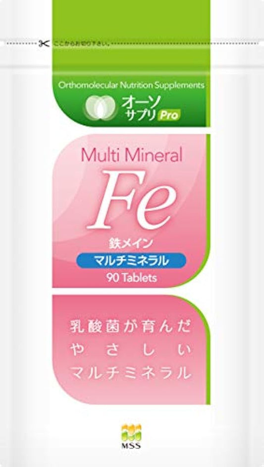 오소 서플리(supplement) 멀티 미네랄Fe(철분) 90알 (여성 취향)(닥터의 서플리(supplement) 메이커순 제품)