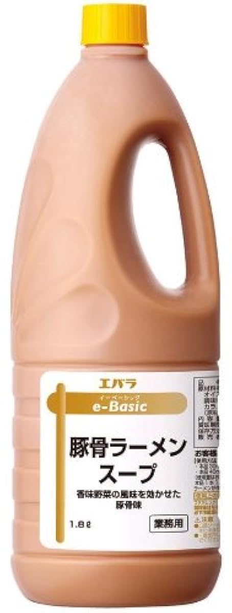 에바라 e-Basic 돈코츠 라면 스프 1.8L-EBRTR18