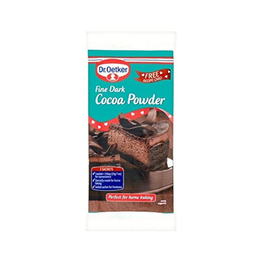 코코아 파우더소 대3×25그램 (Dr Oetker) (x 4) - Dr Oetker Cocoa Powder Sachets 3 x 25g (Pack of 4)-