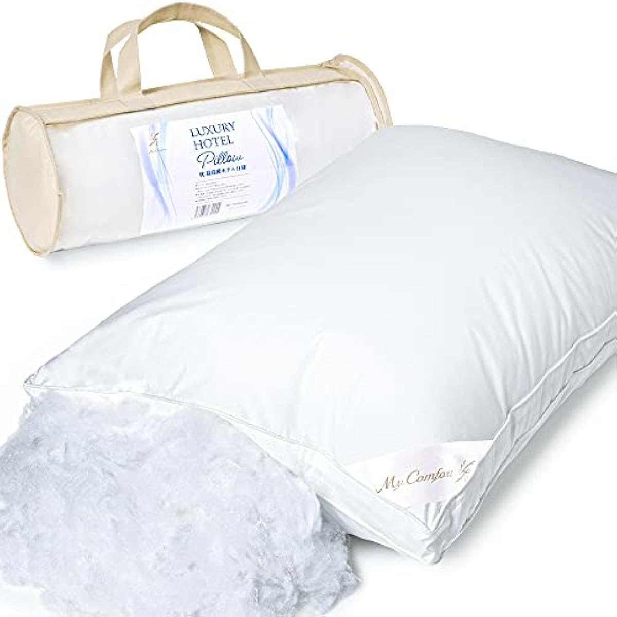 MyComfort 침최고급 호텔 사양 베개 고반발침 단잠침 호텔침 높이 조절 가능 mark라 pillow 43 × 63cm