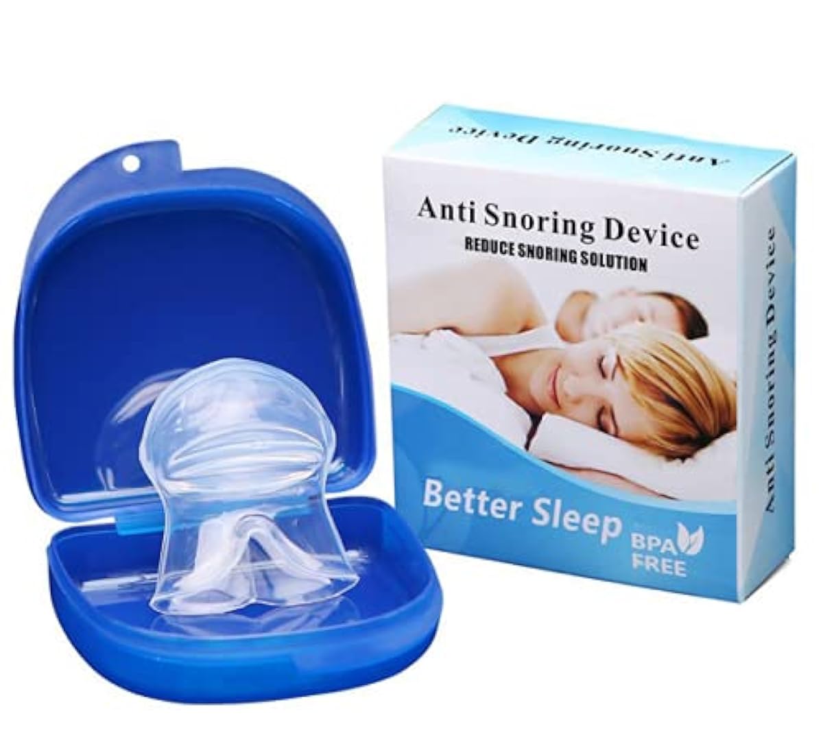 설안정 마우스 피스 코고는 소리 대책무 호흡 증후군 방지구 호흡 개선에 설용 실리콘 전용 케이스 포함