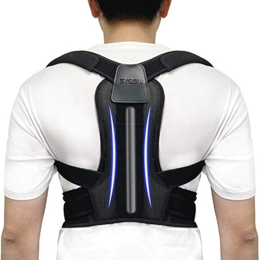 SYOSIN 새우등 교정 벨트 최신 자세 교정 어깨결림 해소 등줄기 서포터 일그러짐 예방 상부 배면과 하부 배면의 접속 남녀 겸용