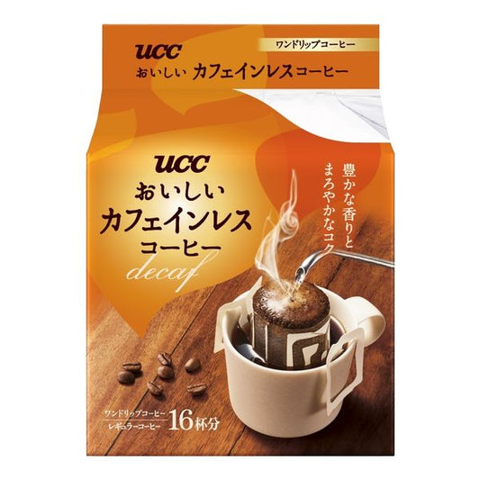 (drip 커피)UCC우에시마 커피 맛있은 카페인 레스 커피 drip 커피 1팩(18대입)