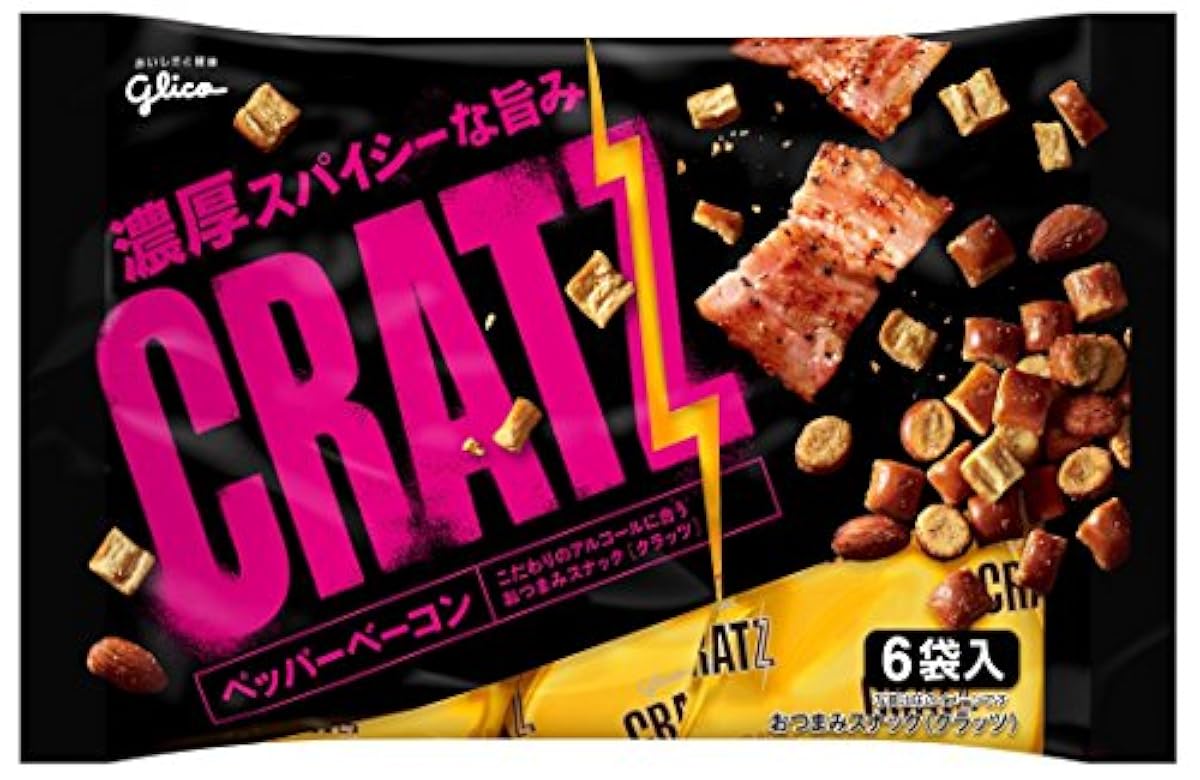 에사키 글리코 CRATZ 페퍼 베이컨 (6 포) 102g×8개-