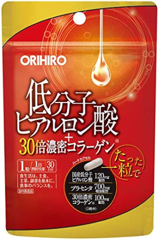 Orihiro 저 분자 히알루론산 +30배농 밀콜라겐 30알