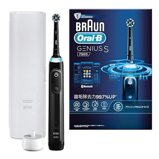 브라운 오럴B geniusS 블랙 전동 칫솔 D7005135XBK(Amazon.co.jp 한정)