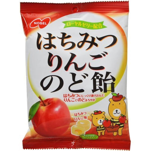 노벨 벌꿀 사과 목캔디 110g×6개-