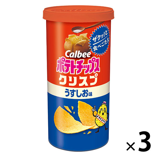 Calbee 포테이토 칩 크리스푸 덜짠 맛 50g 1세트(3개입)