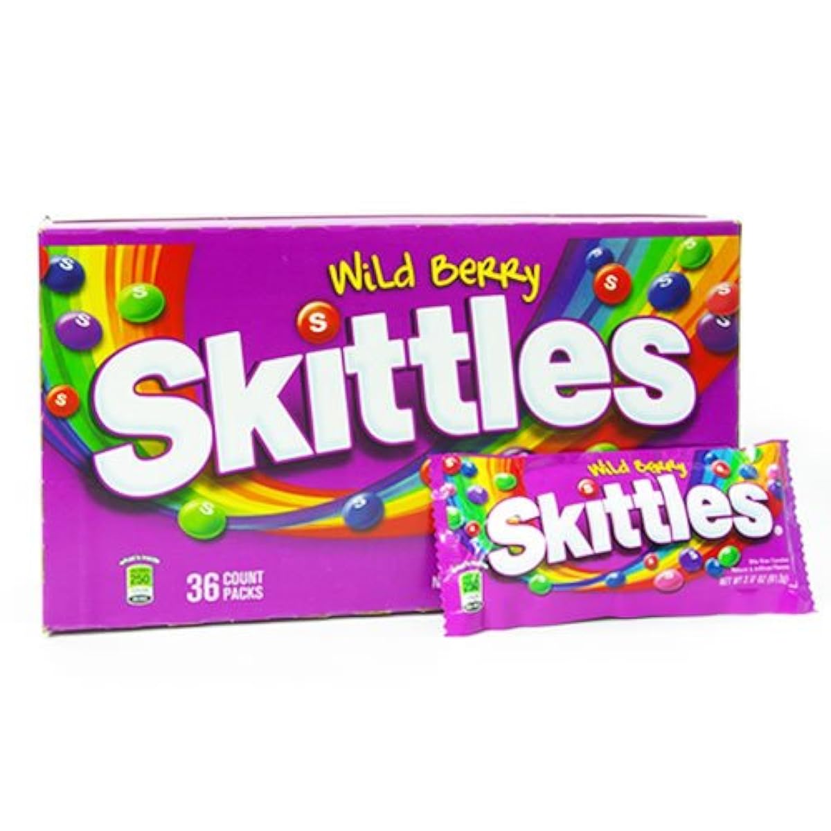 스킷돌의(Skittles) 와일드 베리 후르츠 캔디 소대2 포시험 세트-