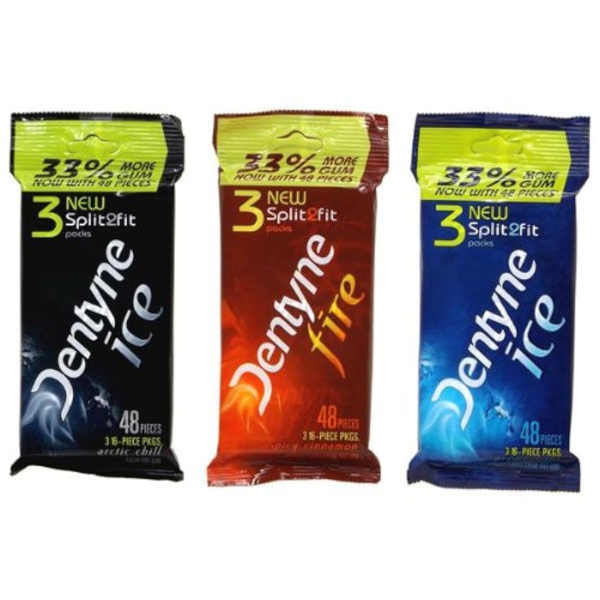 Dentyne 덴 틴 슈가 프리 껌 선택할 수 있는 3종류 세트-