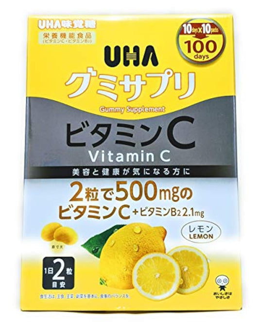 UHA 미카쿠토쿠토 젤리 서플리(supplement) 비타민C 100일분 200알