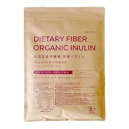 nichie 유기농 inulin 수용성 음식물 섬유 파우더 서플리(supplement) 500g