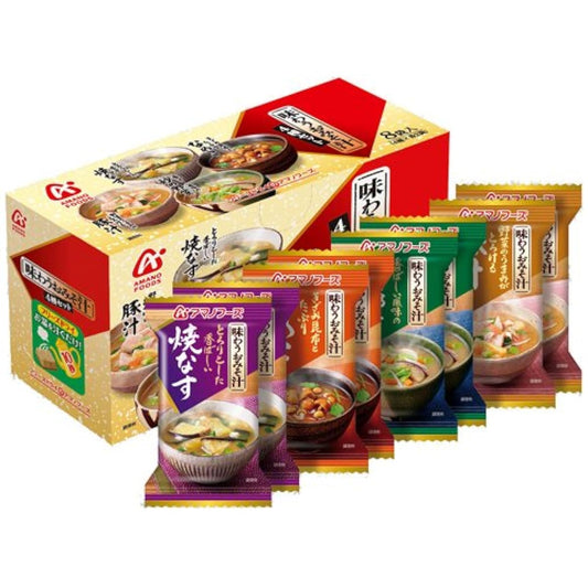 Amano foods 맛보는 된장국 8식(4종×2개)-