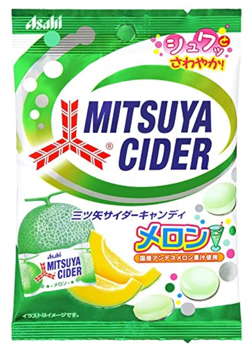 아사히 그룹 식품3즈시 사이다 캔디 멜론 맛 71g×10 포-