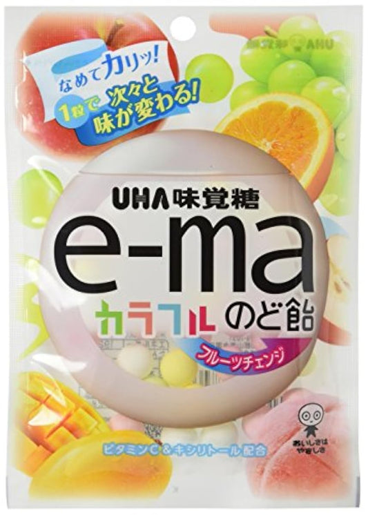 미카쿠토쿠토 e-ma목캔디대 컬러풀 후르츠 체인지 50G후쿠로×6 포-27680029