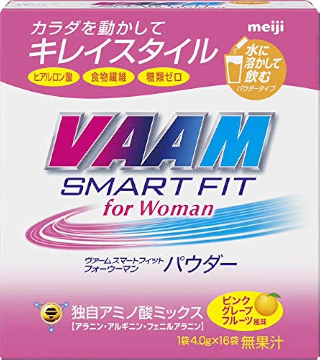 메이지 바무(VAAM) 스마트 피트 for Woman 파우더 핑크 그레이프 후르츠 향 4.0g×16 포