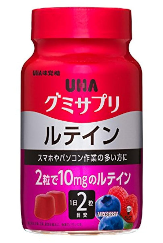 UHA젤리 서플리(supplement) 루테인 믹스 베리 맛 보틀 타입 60알 30일분