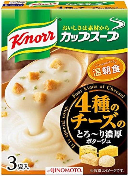 knorr 컵 스프 4종의 치즈가 잡다~# 농후 포타주 3대입×4개- (2016-08-19)
