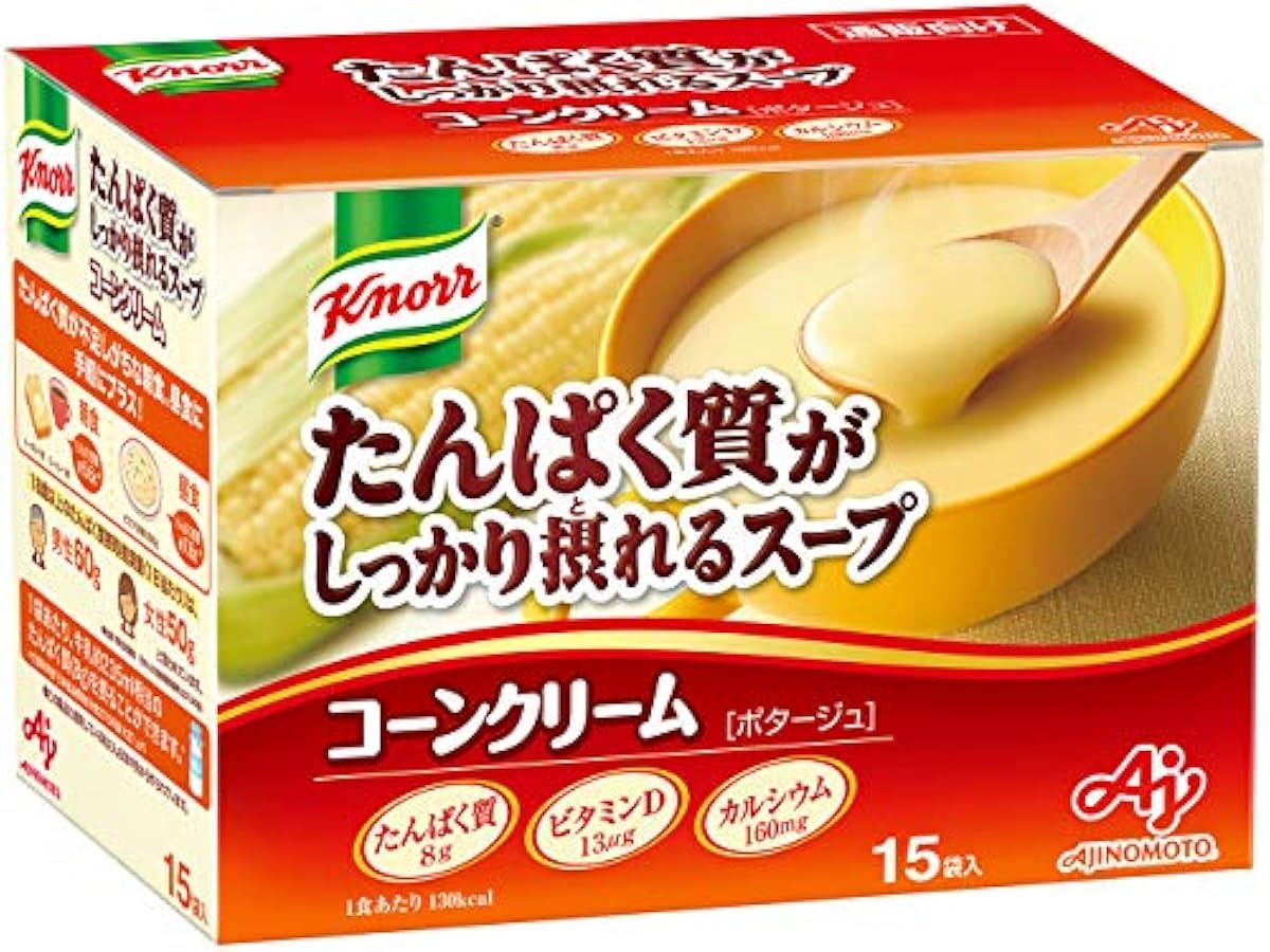 「knorr® 단백질 콘 크림 스프 15입