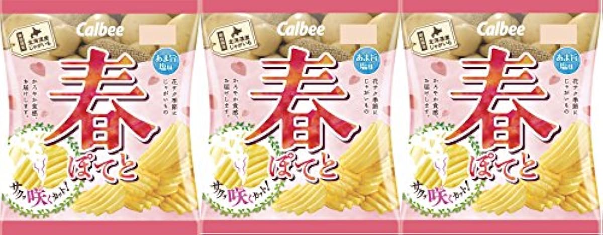 Calbee 춘#고와 아 # 소금맛 65g×3 포- (2018-03-01)
