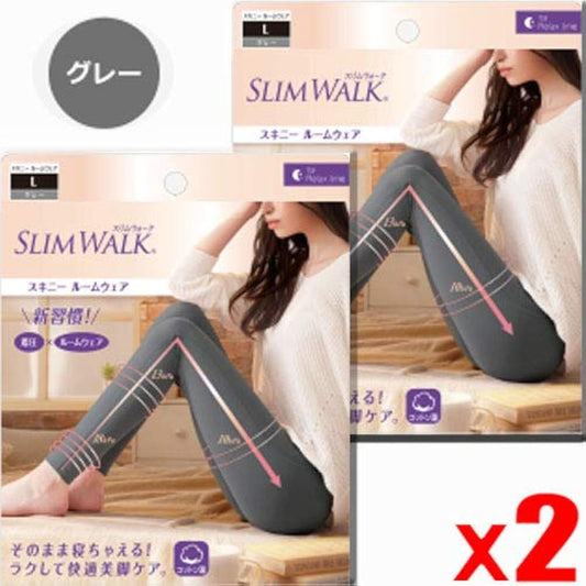 (그레이L-2개)핏푸 슬림 워크 스키니 룸 웨어 그레이 L 착압 SLIMWALKx 2개 (4902522676076-2) 2019추동 모델