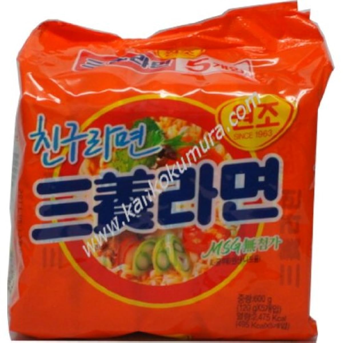 3 양 산 연 라면 1팩 (120g×5 포들어감)-