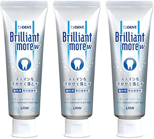 화이트닌구 브릴리언트 모어 더블 내츄럴 페퍼민트(90g) 3개(Brilliant more w)치과 전매물 화이트닌구